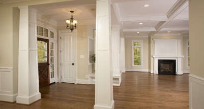 Living room & front entry